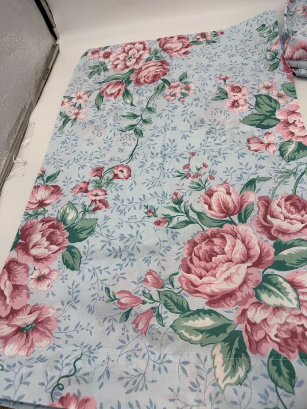 Vintage Cannon No Iron Percale 100% Cotton Queen Sheet & Pillowcase Bedding - Picture 3 of 7